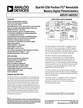 DataSheet AD5251BRU100 pdf